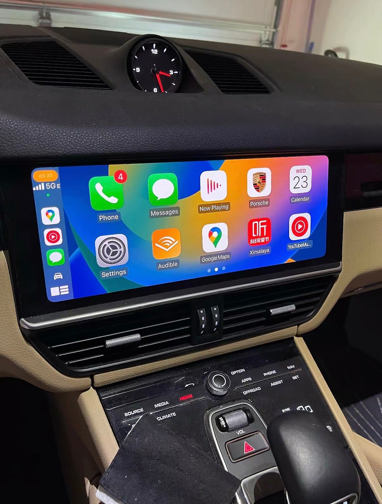 Activation fullscreen CarPlay - Porsche