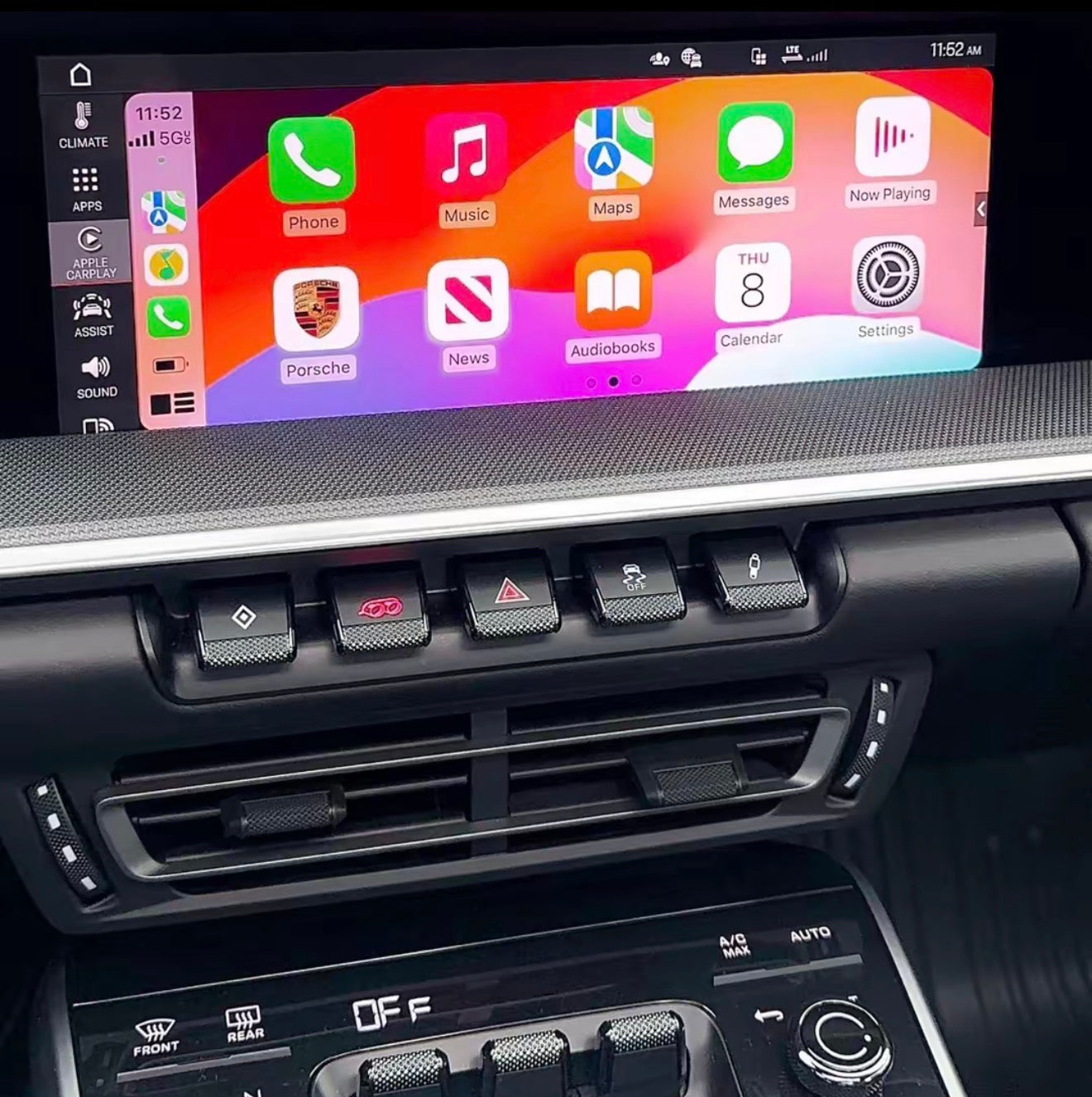 Activation fullscreen CarPlay - Porsche
