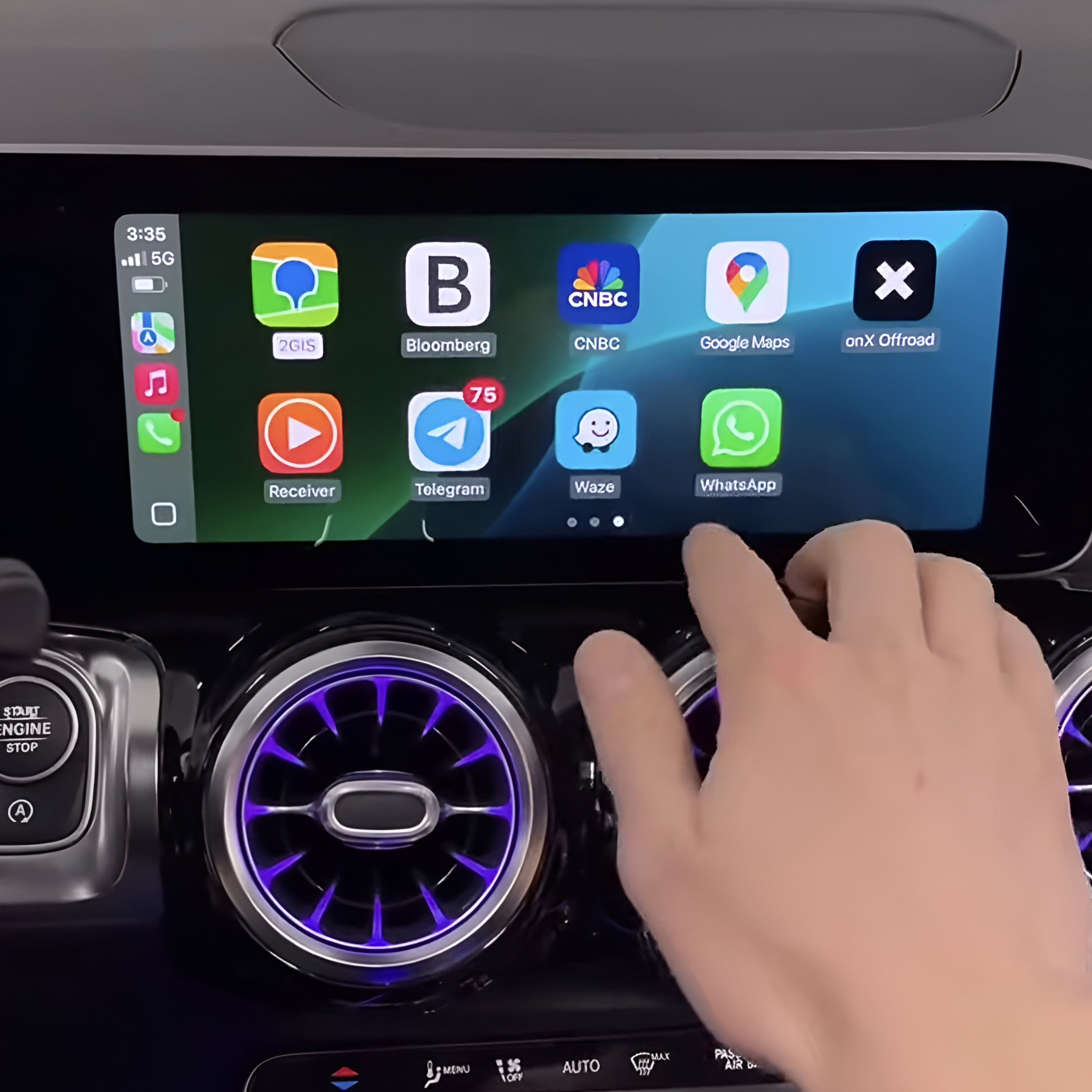 Boitier Carplay / Android Auto sans fil Mercedes-Benz NTG 6 MBUX